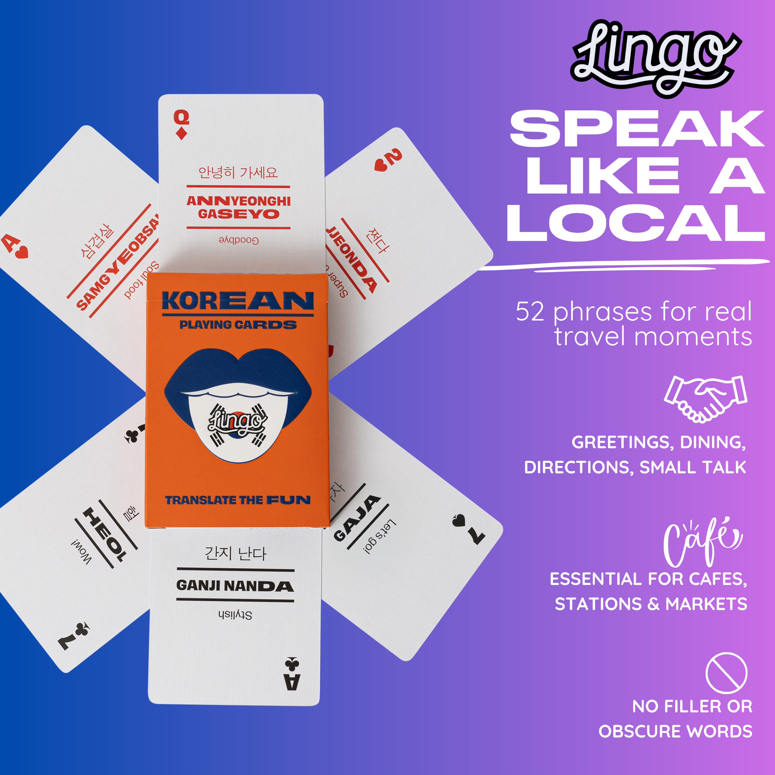Lingo Playing Cards - Wholesale Playing Cards - Korean Lingo Playing Cards7