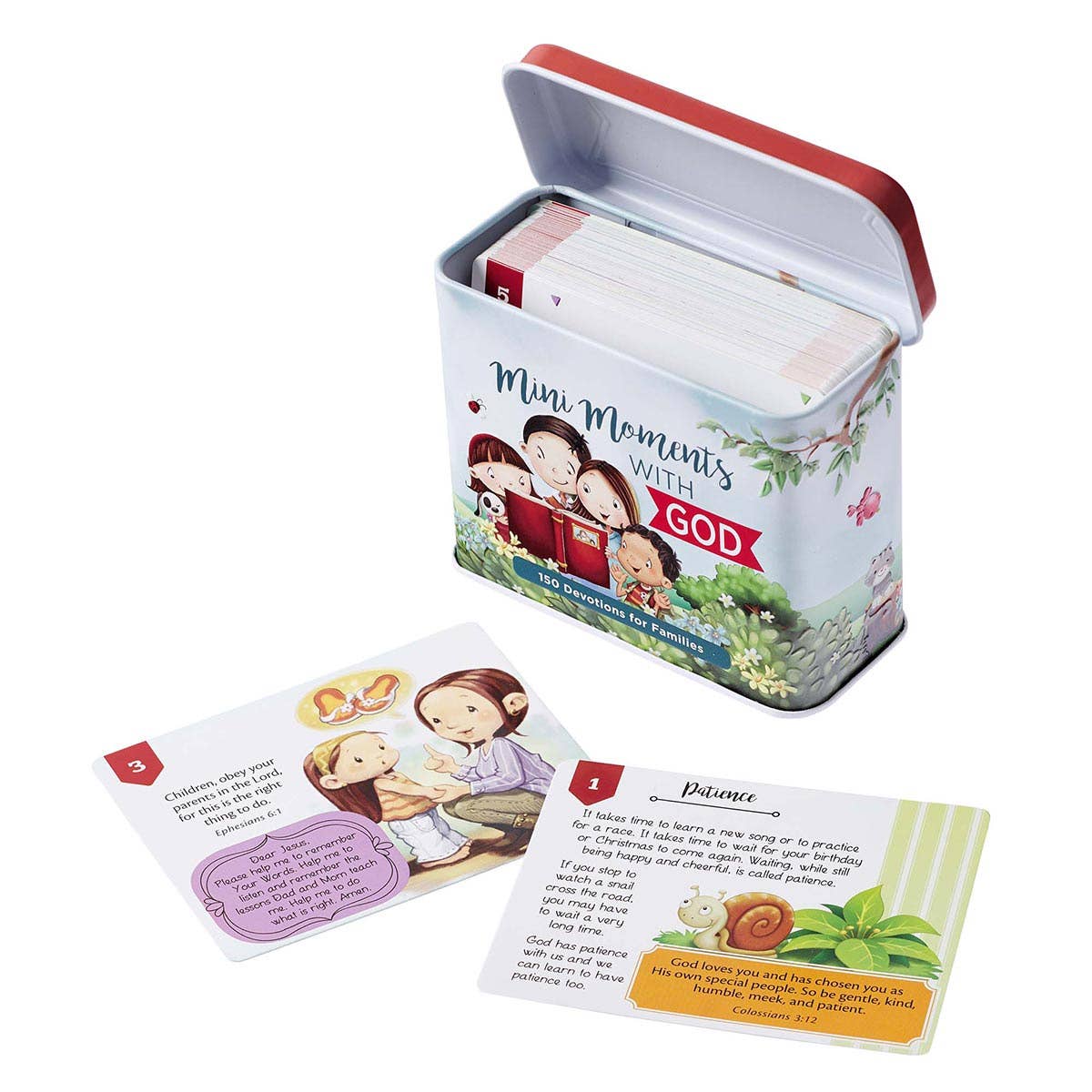 Christian Art Gifts - Wholesale Learning Cards - Kids & Baby - Cards in Tin Mini Moments with God1