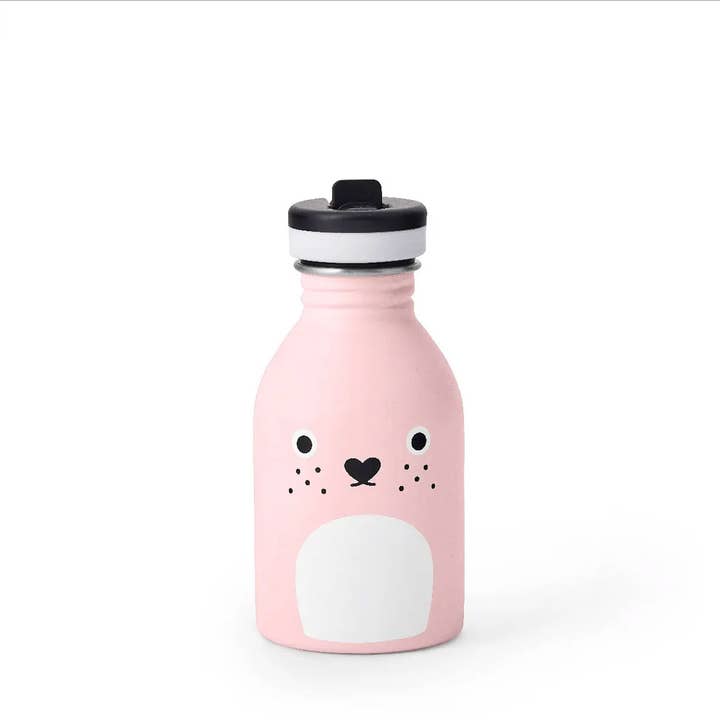 Noodoll - Wholesale Water Bottle - Stainless Steel Water Bottle - Ricecarrot Rabbit - Pink