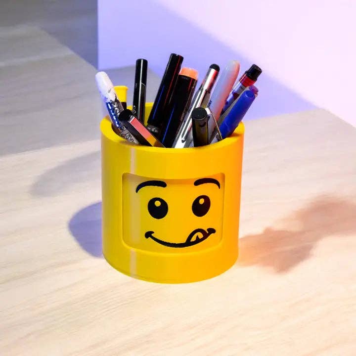 Spinning Lego Head Container for wholesale by MAO Wholesale