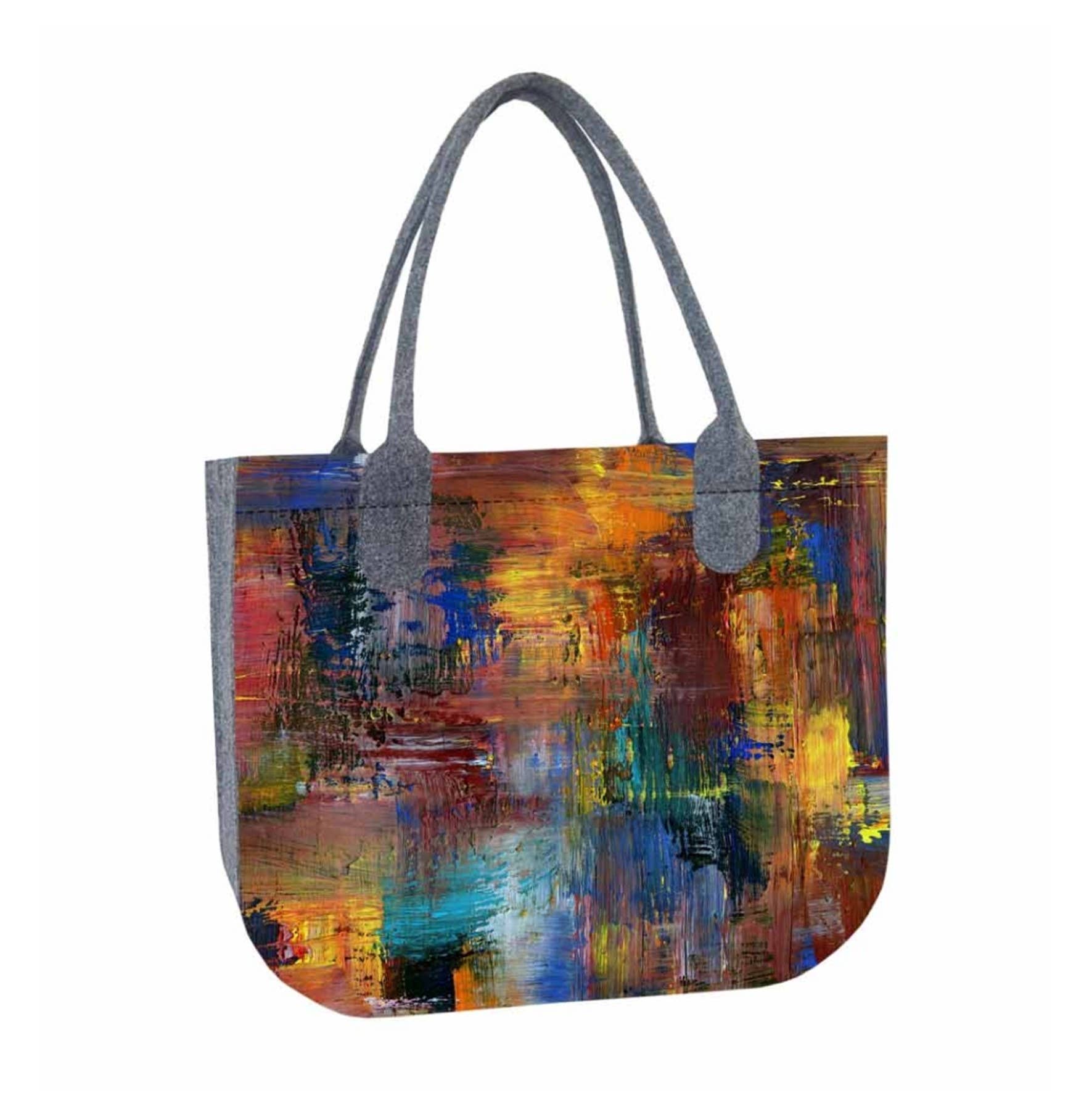 IngrossoBertoni by INCI Srl - Wholesale Tote Bag - Women's - Caracas Felt Shoulder Bag Lady XL Bertoni Line0