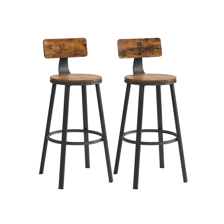 Bar Height Barstools with Back, Set of 2 1 for wholesale by Greenwestons
