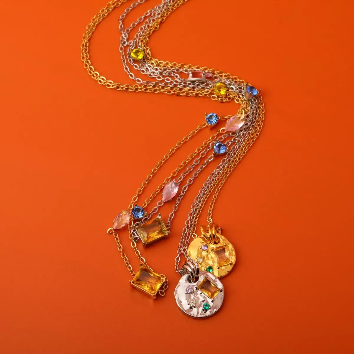 Gooddiy - Wholesale Pendant/Charm Necklace - Sun Moon Stainless Steel Plating 18k Gold Plated wholesale11