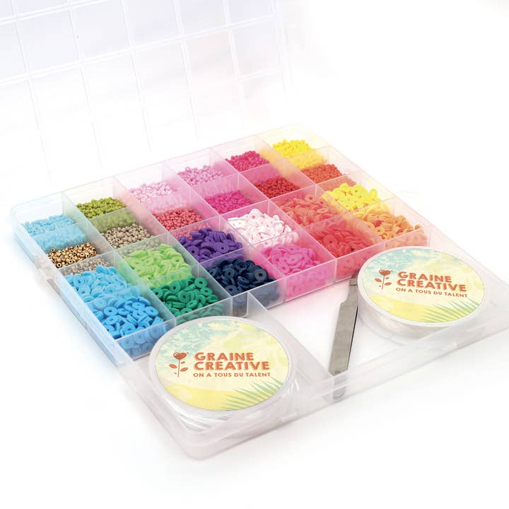Graine Créative – wholesale Pärlor – PÄRLBURK + HEISHI + ELASTISKT SNÖRE + TÅNG