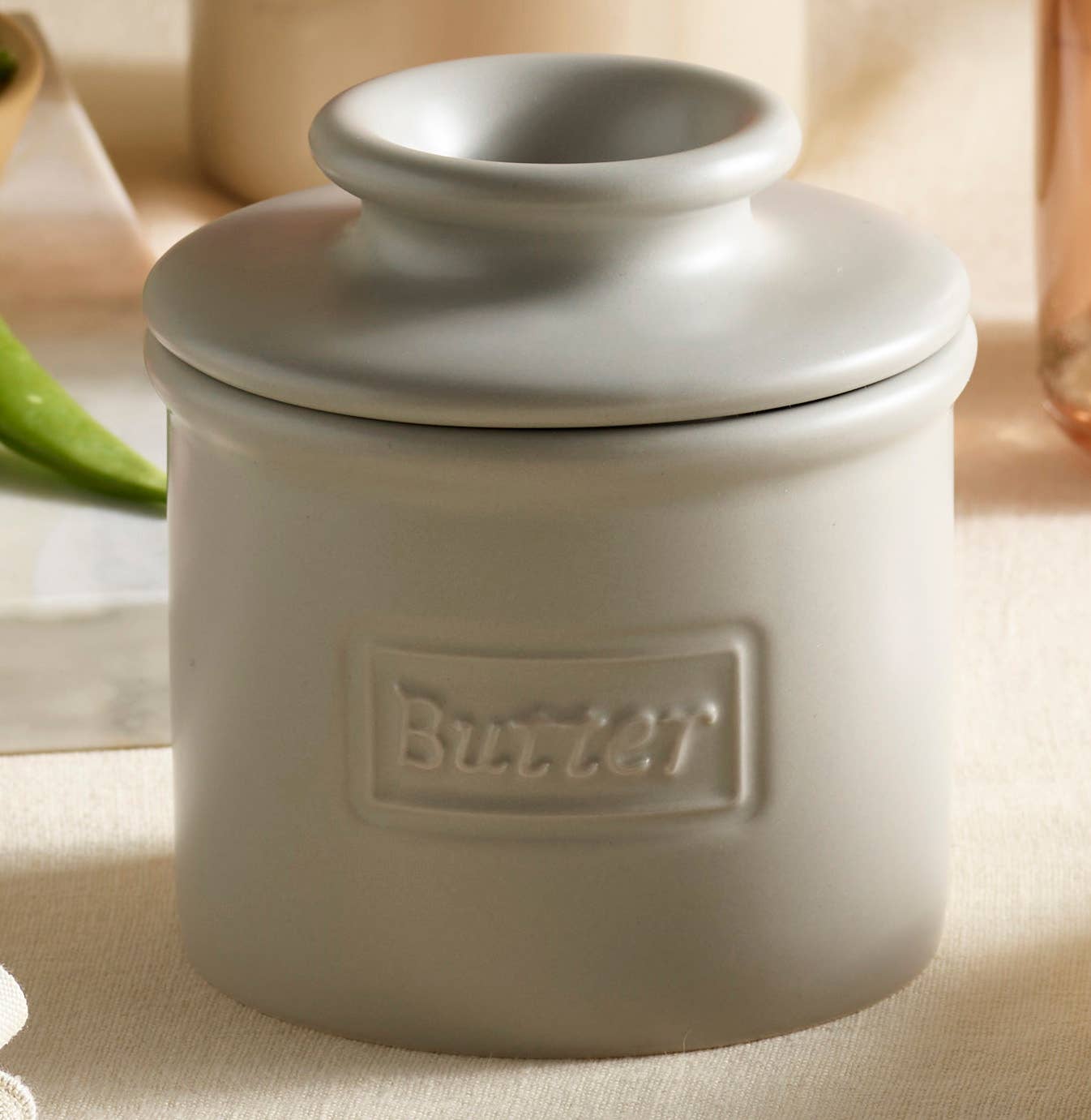 The Original Butter Bell® Crock – wholesale Butter dish – The Original Butter Bell® Crock - Cafe Matte Stone1