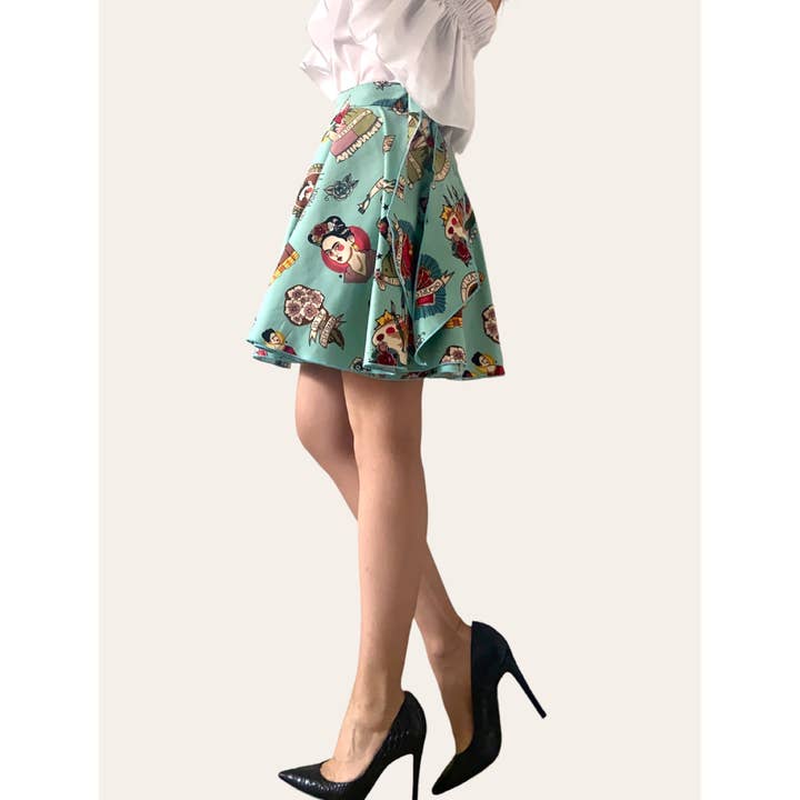 Gonna mini a ruota
Frida per la vendita all'ingrosso da parte di Mesmerize