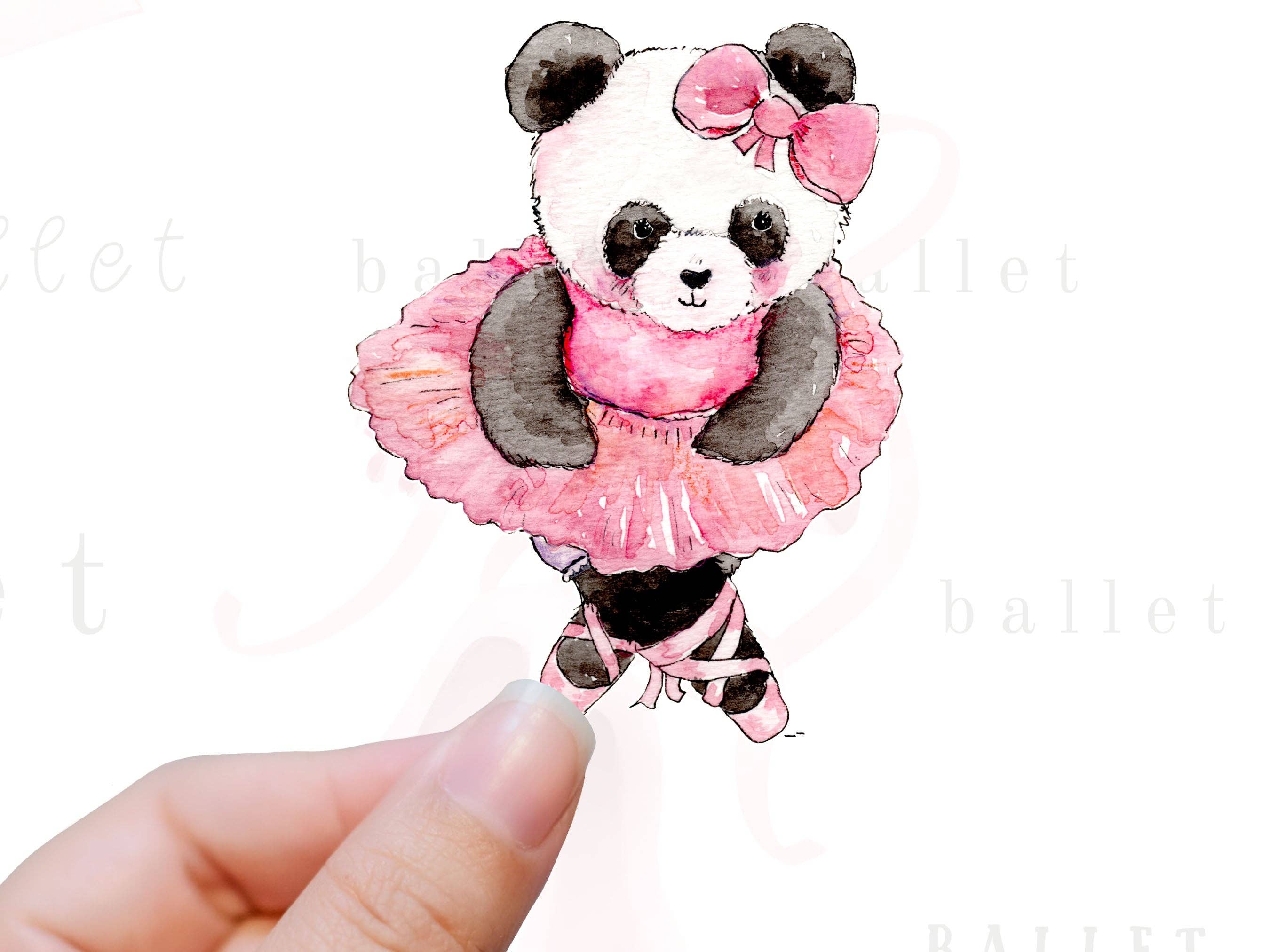 Print Me Pretty - Vente Autocollant - Autocollant - Penché Panda0