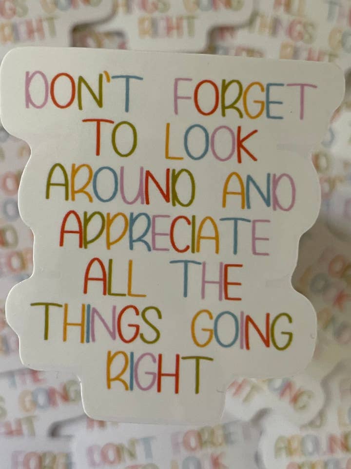 All The Things Going Right Sticker for wholesale by Amelia & Co