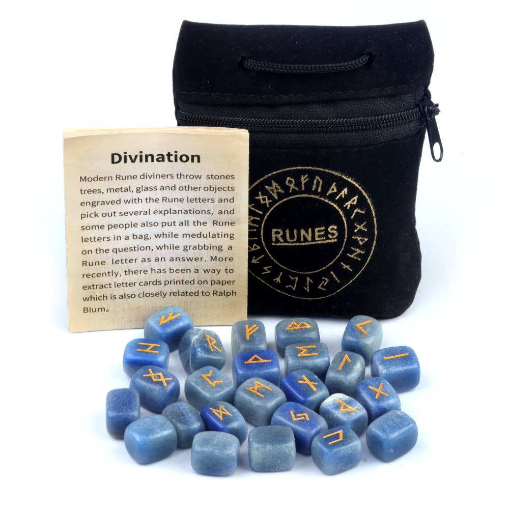 Gemcohub - Vente Pierre et cristal de spiritualité - Pierres de rune en agate naturelle et cristal15