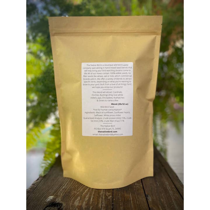 The Native Bird - Wholesale Bird Feeder - Cardinal/Finch/Bunting Blend 2LB - Bird Seed3