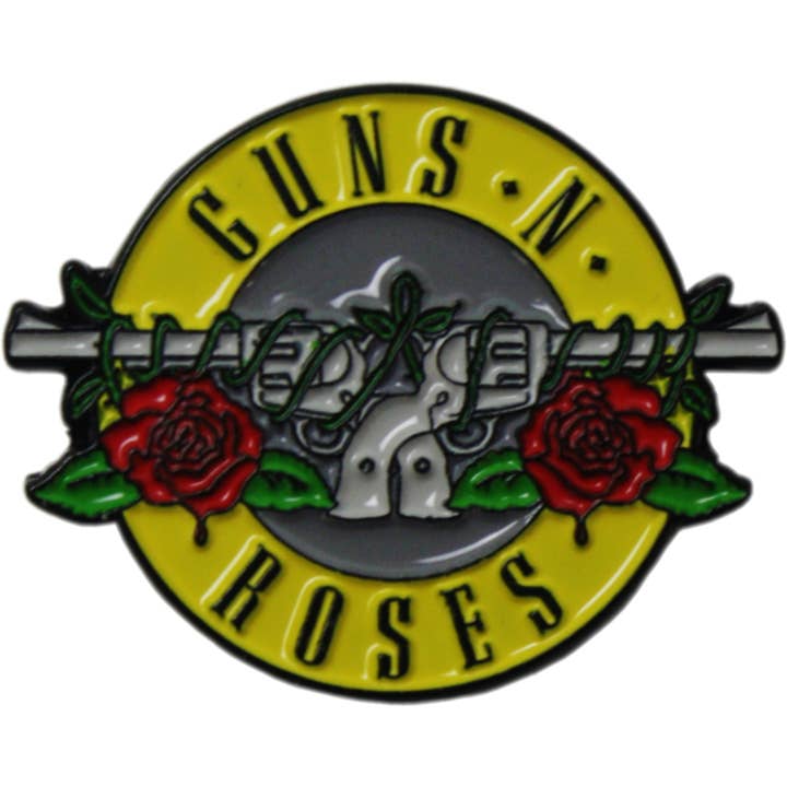 Square Deal Recordings & Supplies - Wholesale Lapel Pin/Button - Enamel Pin - Guns N' Roses - Dueling Pistol Guns Logo