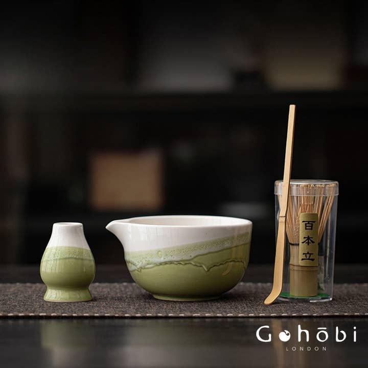 Gohobi Ceramic Matcha Set 111 for wholesale by Gohobi (We cover U.S. import duties)