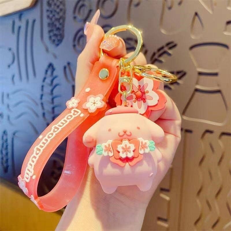 UZ Wholesale Store - Wholesale Keychain - Women's - Sakura Cartoon Cat Large Keychain Pendant4