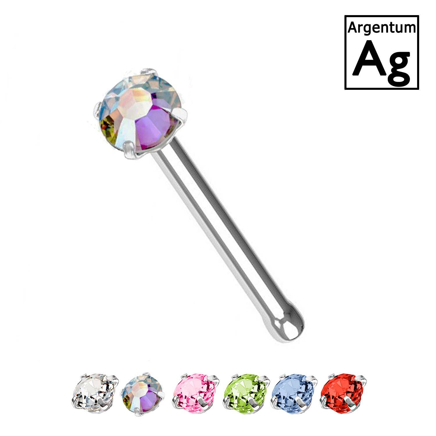 Awaken – wholesale Nose ring – 925 SILVER Nose Stud - PB-0296