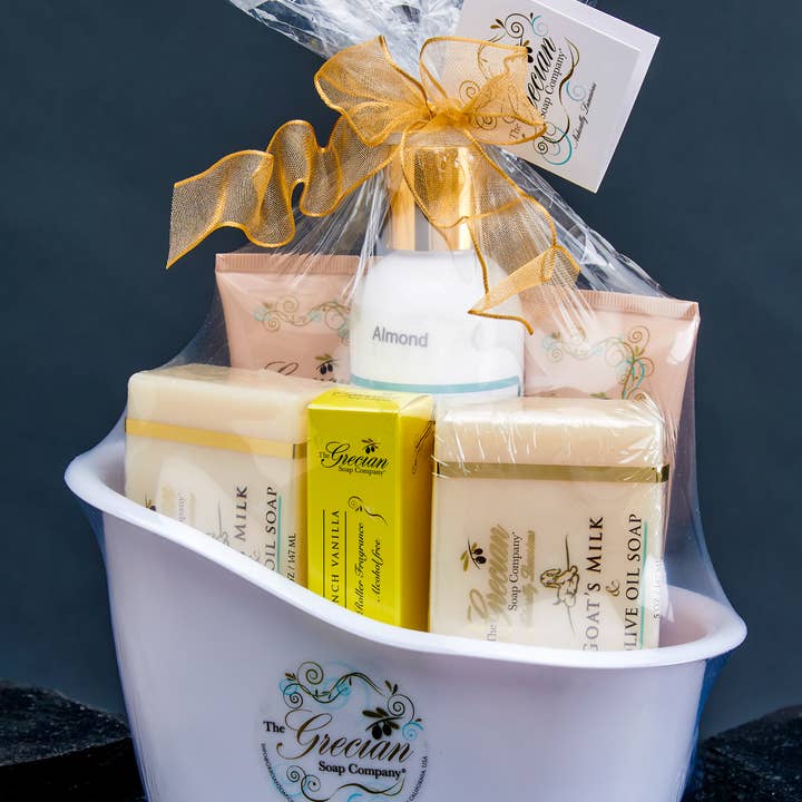 The Grecian Soap Company - Wholesale Bath & Body Set - Deluxe Bathtub Gift Set