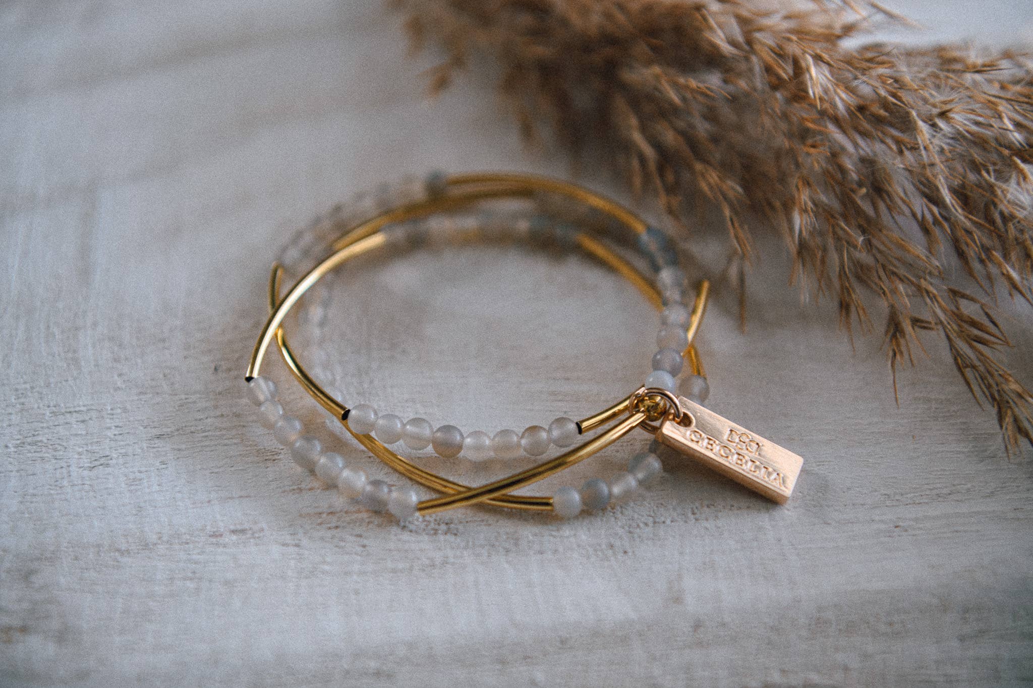 Cecelia Designs Jewelry - Wholesale Beaded Bracelet - Gemstone and Gold Plated Triple Wrap Bracelets 2