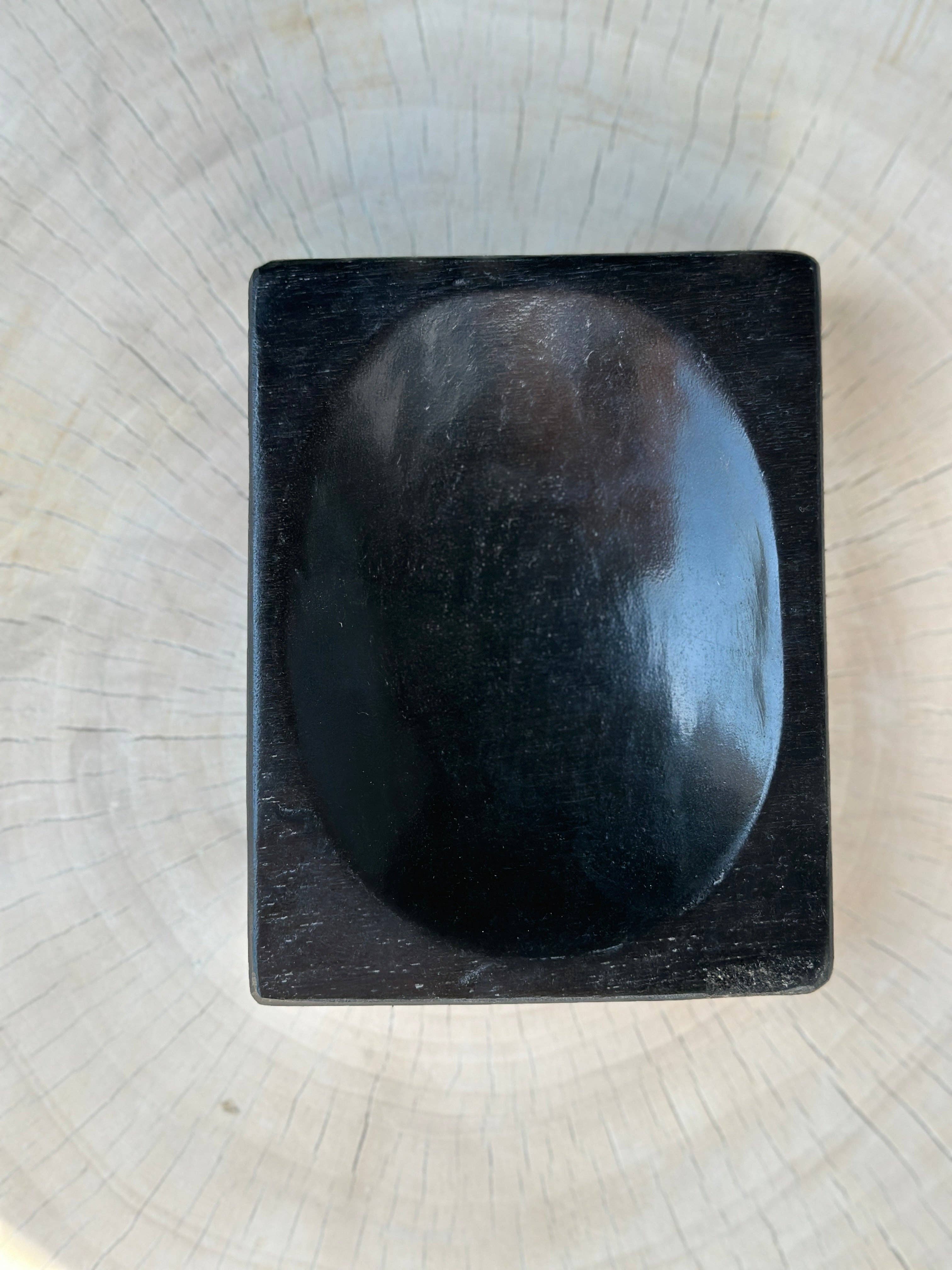 Office Objets - Wholesale Bath Soap Dish - Petrified wood soap dish with white underside23