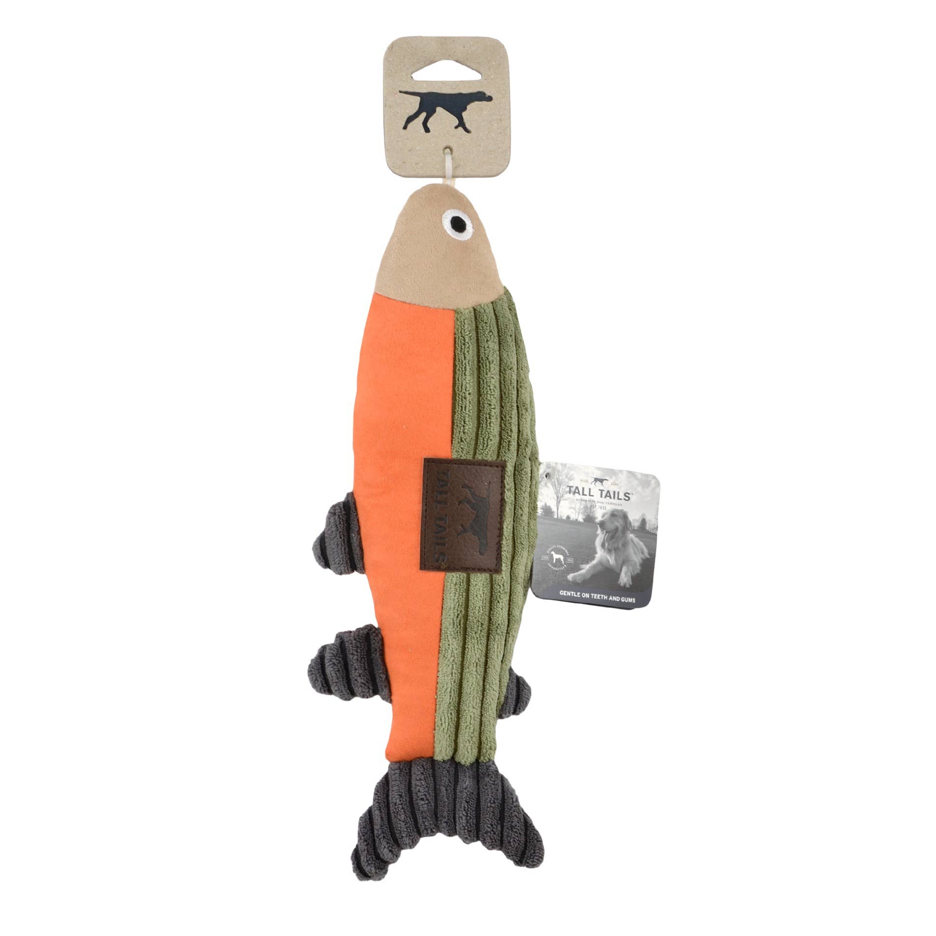 Tall Tails - Wholesale Pet Plush Toy - Dog - Tall Tails Plush Fish Squeaker Toy - 12"1