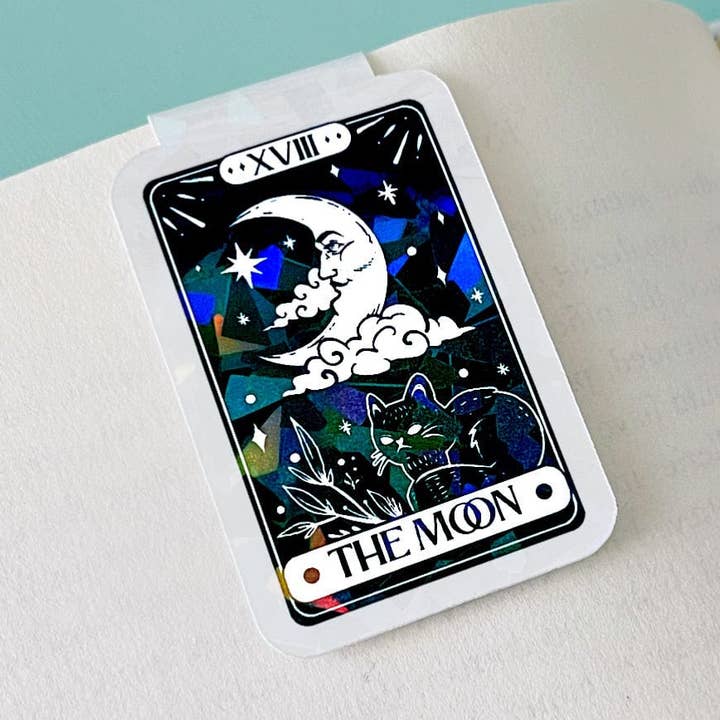 Marque-page magnétique The Moon Tarot Card pour la vente par My Secret Copy