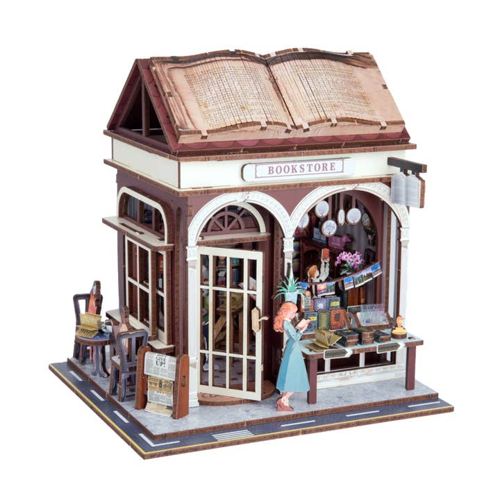 Kit de maison miniature DIY : Librairie pour la vente par Hands Craft