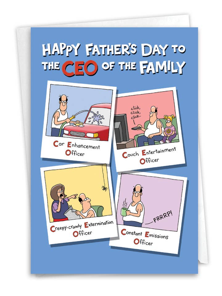 1 Card Father's Day Card - CEO Dad for wholesale by NobleWorks