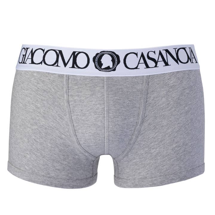Underwear boxer - Grey/White Ref. 0005C for wholesale by Giacomo Casanova Style