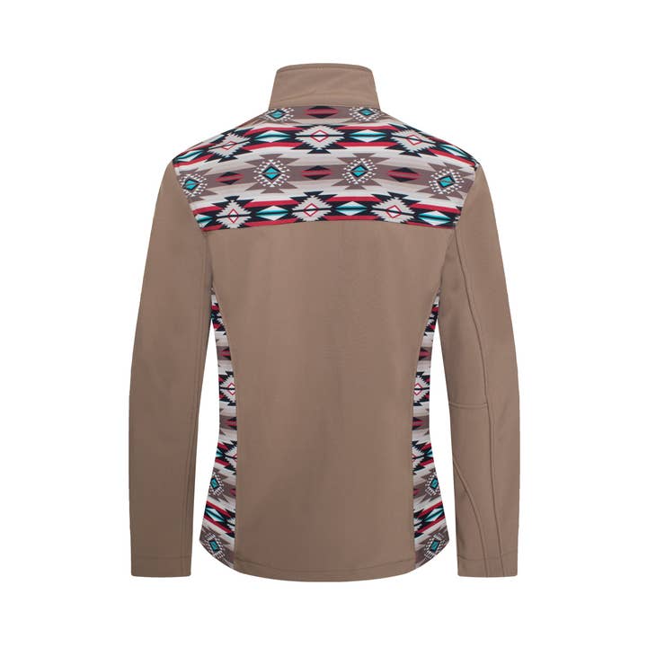 Rodeo Clothing - Wholesale Jacket - Women's - Women's Softshell Aztec Print Fleece-Lined Jackets