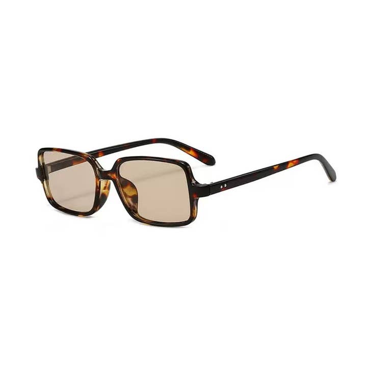 Rectangular Sunglasses – Tortoise Frame with Light Brown Len for wholesale by V by Vye Eyewear