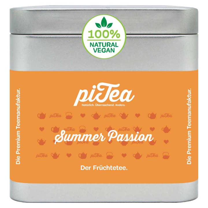 Summer Passion frugtte - 100 % naturlig og vegansk for engroshandel hos piTea - Die Teestation in der Dose
