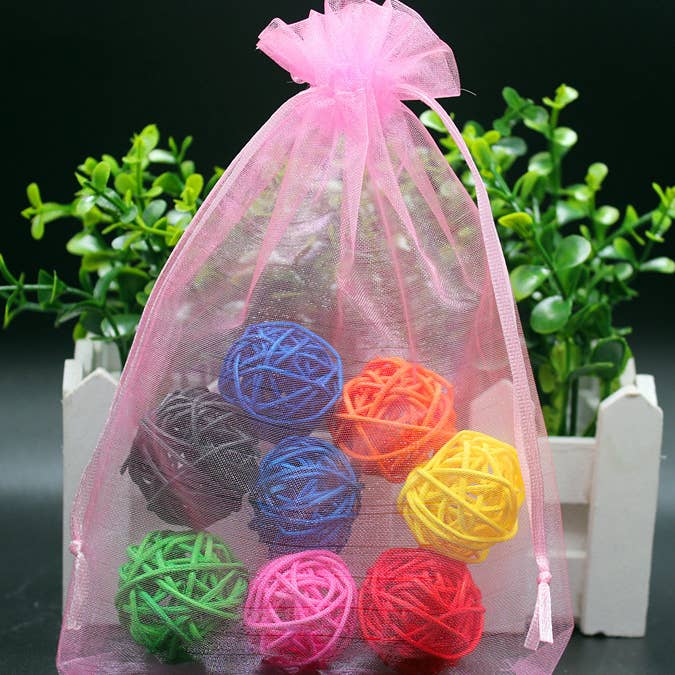 Ole - Wholesale Gift Bag Set/Pack - 7*9 CM 10 PCS Organza Wrapped Gift Bag Set