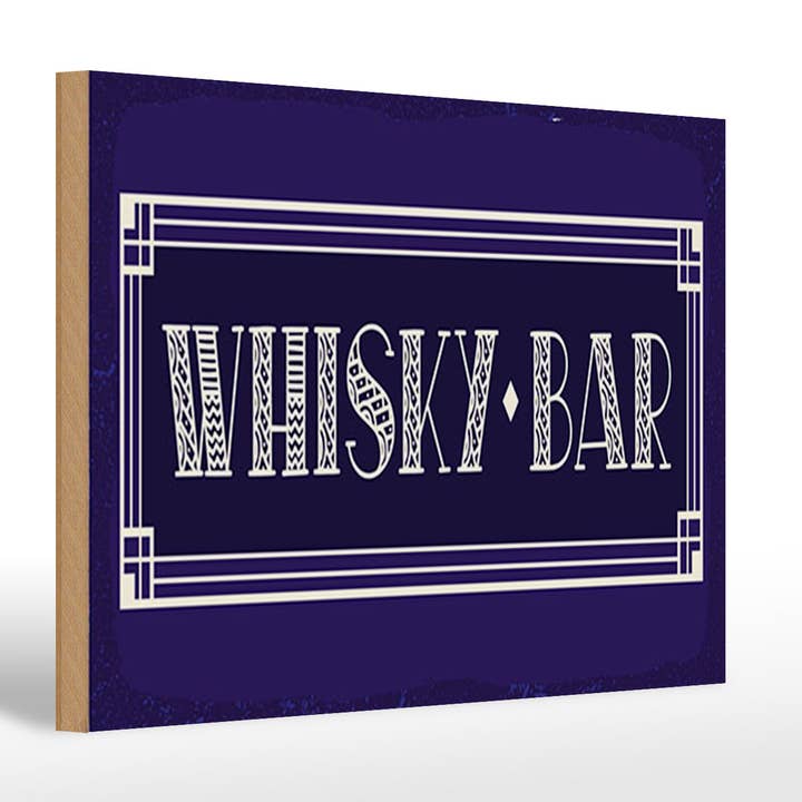 Femer - Wholesale Sign - Whisky Bar wooden sign 30x20cm