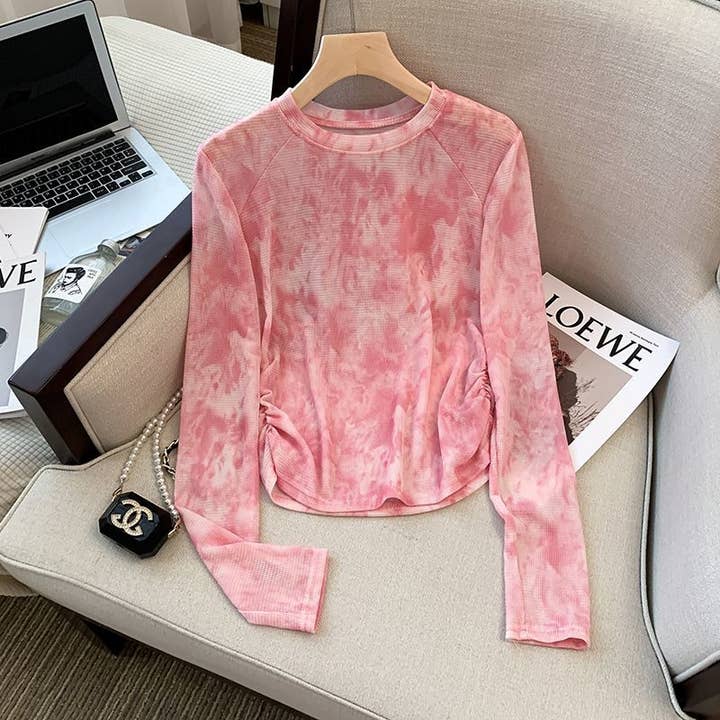 Hope & Sunshine - Wholesale Knit Top - Women's - Tie-Dye Sheer Mesh Top3