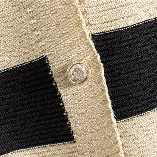 Classic Black Chic Korean TwoPiece Knit Set Cardigan Top for wholesale on Faire11