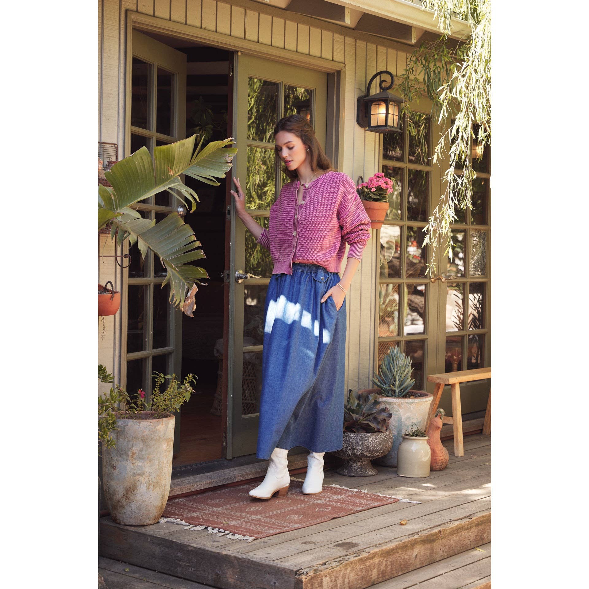 in february - Wholesale Cardigan - Women's - COZY CHIC LAYER MINERAL-WASHED CABLE KNIT SWEATER CARDIGAN9