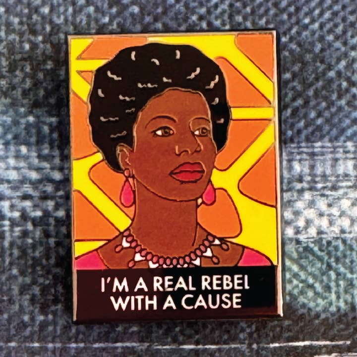 Nina Simone Enamel Pin for wholesale by twistedEGOS llc