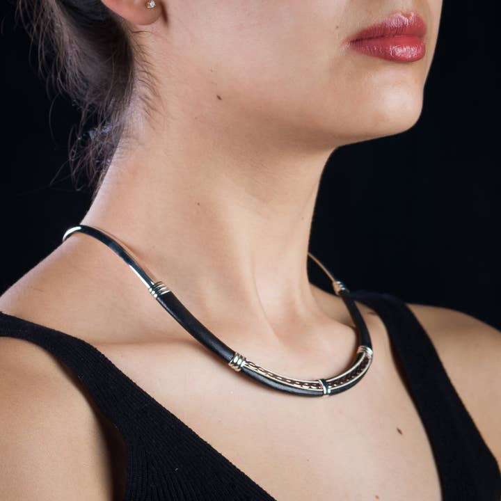 HPSilver, LLC - Wholesale Link & Chain Necklace - CL.MAR.7002 - Leather Necklace0