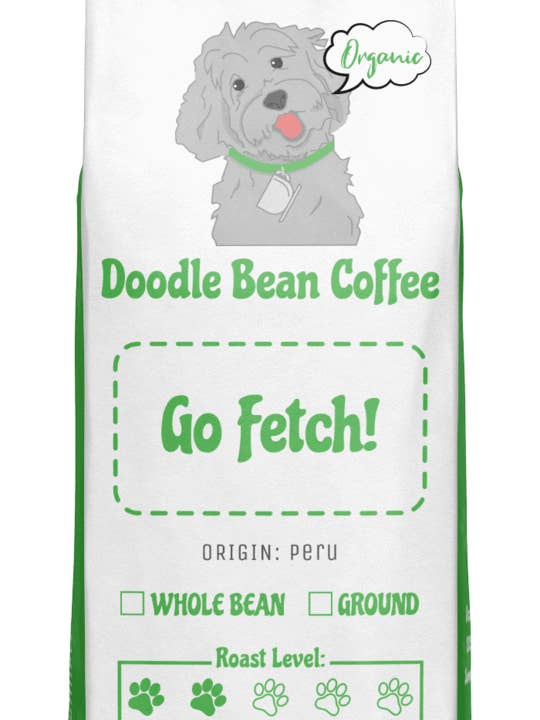 Go Fetch for wholesale by Doodle Bean Coffee LLC