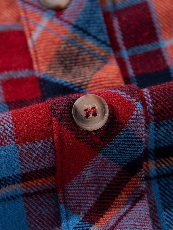 Suhkasana - Wholesale Buttoned-down shirt – Women's - Vintage Plaid Button Down Shirt – Western Fall Layer19