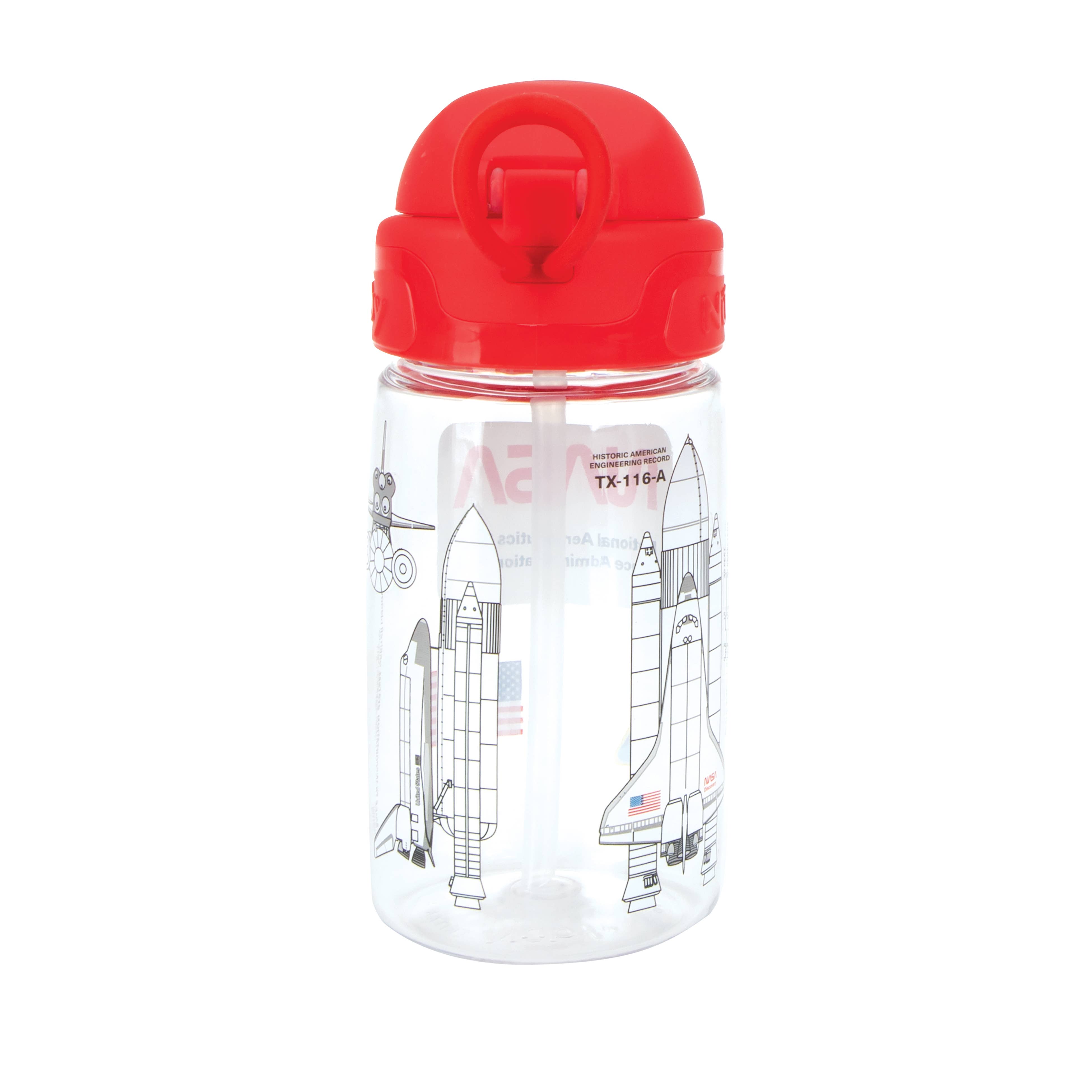 Nuby - Wholesale Drinking Glass/Cup - Kids & Baby - 14oz Tritan NASA Blast Flip-it Cup with Soft Spout12