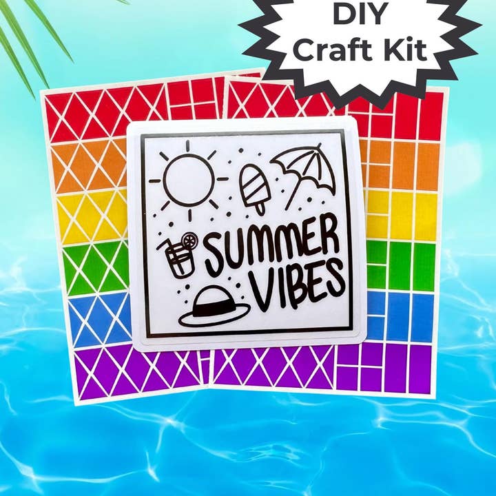 DIY Summer Vibes Suncatcher Kit - Mess-Free Kids Craft for wholesale by Stick with Sofi
