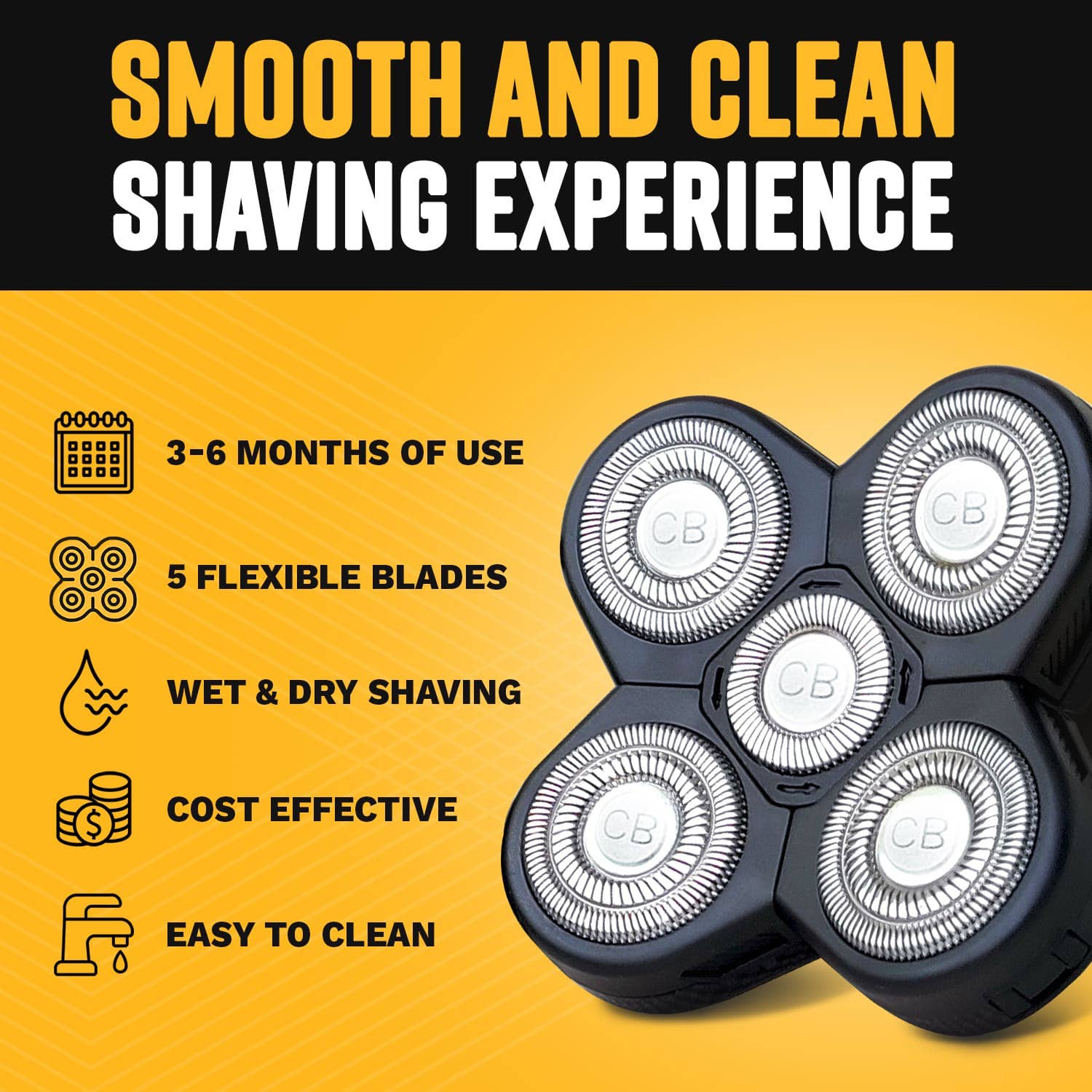 The Cut Buddy - Wholesale Razor - Bald Buddy Standard Shaving Head – Original Replacement (1 Unit)3