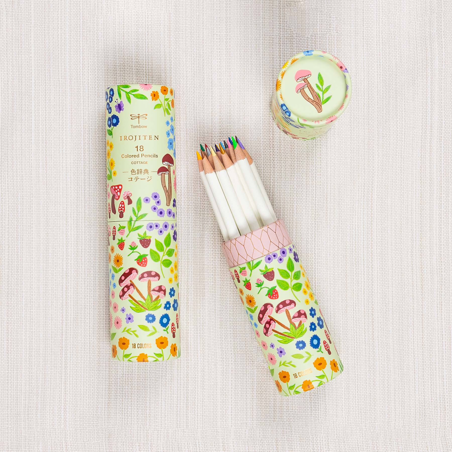 Tombow - Wholesale Colored Pencil - Irojiten Desk Cup, Cottage12