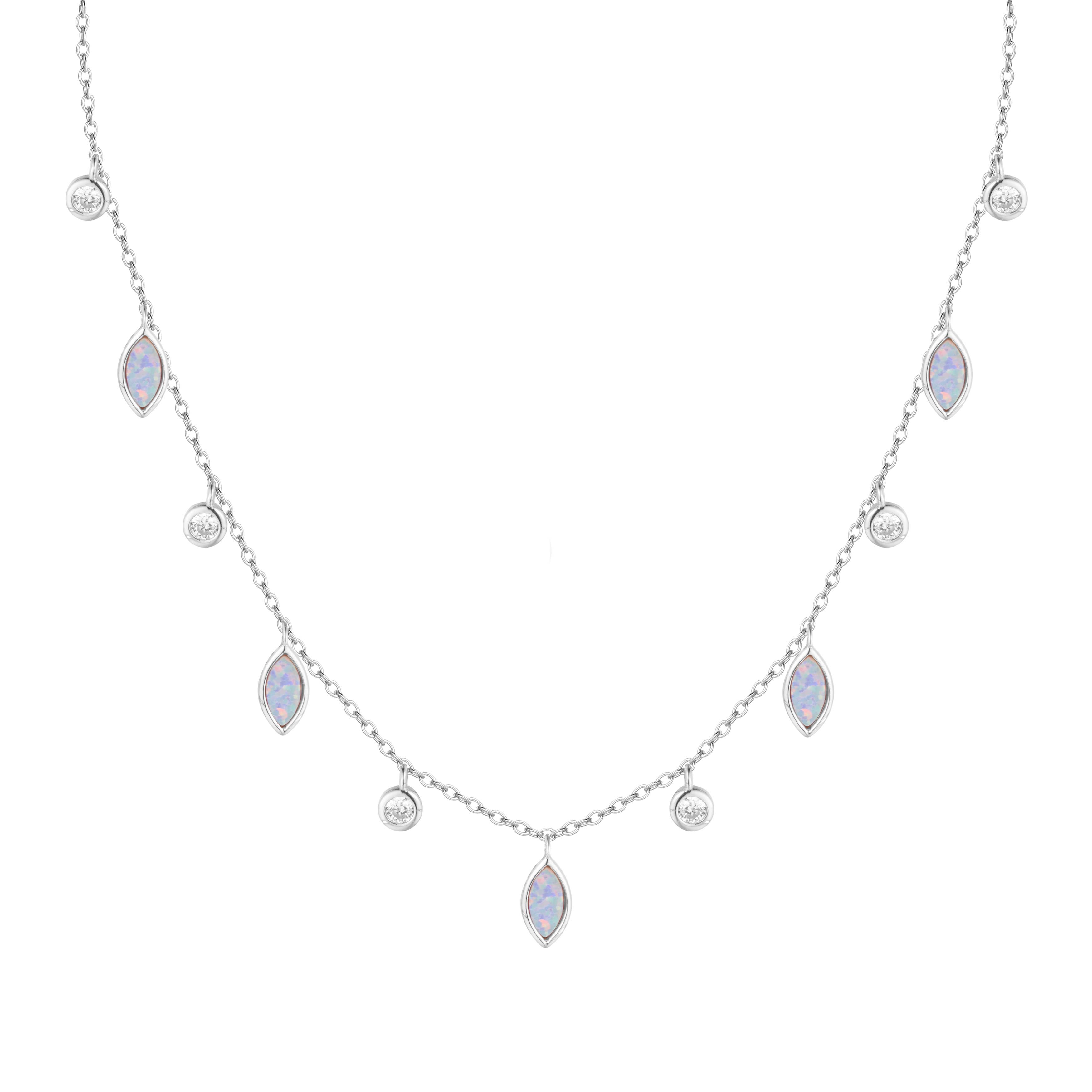 Kamaria Jewelry - Vendita all'ingrosso Collana con ciondolo/pendaglio - Collana girocollo con gocce di opale primaverile9