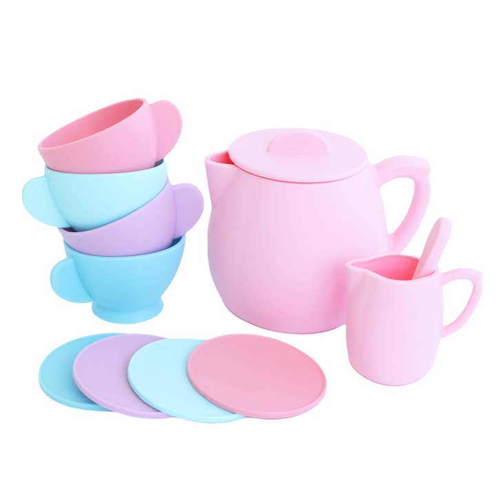 Caden Lane - Wholesale Toy Feeding Set - Kids - Silicone Tea Party Sets3