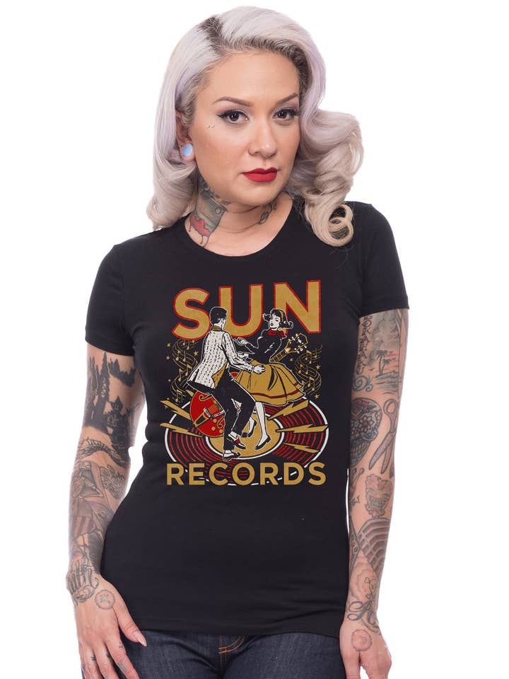 Steady Clothing - Vente T-shirt sérigraphié – femme - T-shirt Lindy Hop de Sun Records pour femme