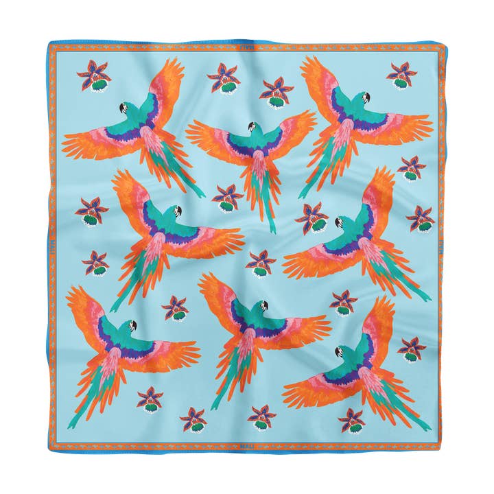 Trópicos Encantados – Lenço de Seda Paraíso por atacado de Mali Collection