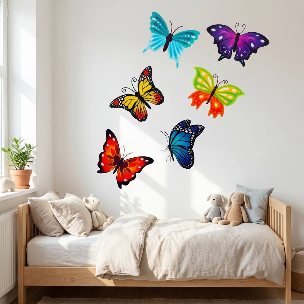Angels Craft – wholesale Wall decal/stickers – 3D Wall Stickers 11in. x 13.5in. - Butterfly2