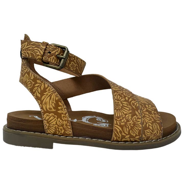 Very G - Wholesale Sandals - Women's - Sylvie Tooled Very G Women's Floral Embossed Sandal