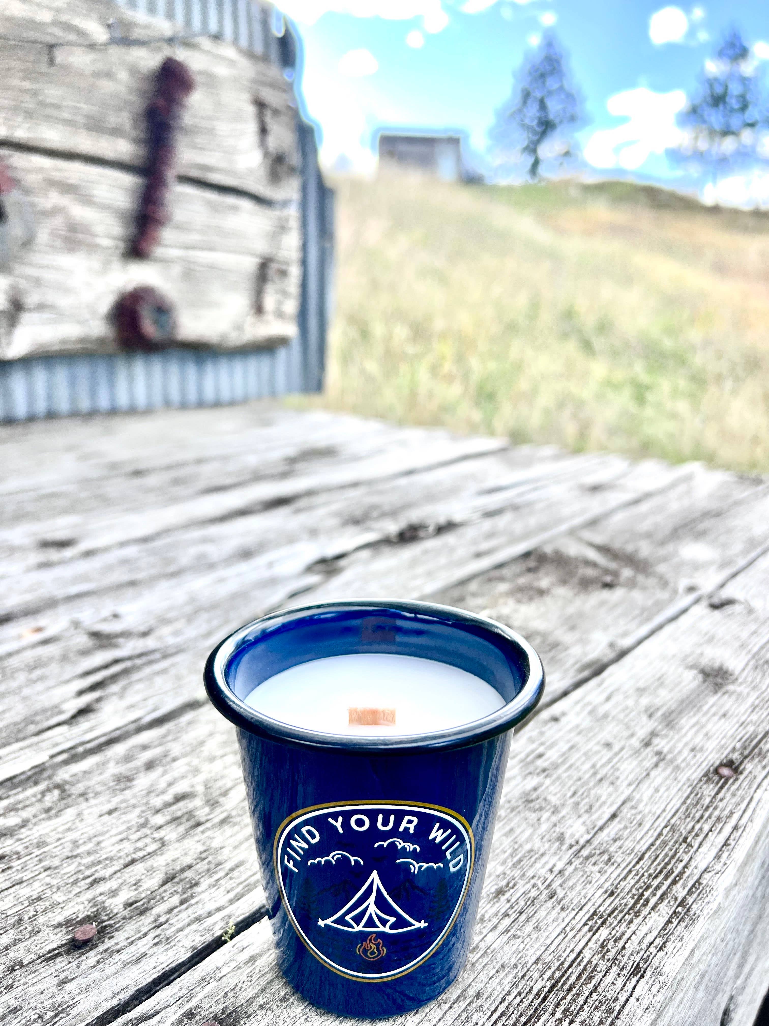 The Sacred Wild Candle Co - Wholesale Jar/Filled Candle - Enamel Reusable Candle - Find Your Wild3