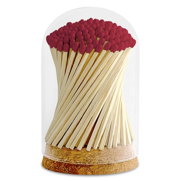 Thankful Greetings - Wholesale Matches - 4" Matches in Premium Glass Cloche - Color of Your Choice12